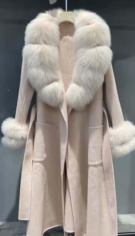 Brinley Fox Fur Wool Coat